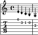 The motif for 'Angels Carried Me Away' in musical notation.