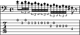 The motif for 'Fireflies Circling in the Rain' in musical notation.