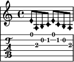 The motif for 'Prelude to a Foreboding' in musical notation.